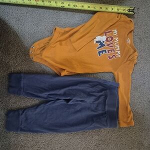 Orange and Blue Kids Bottoms Set